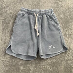 YoungLA Shorts Mens Small Blue Waffle Knit Relaxed Loungewear Workout 127